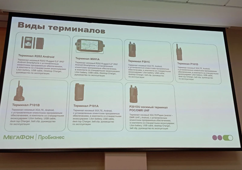 Виды терминалов