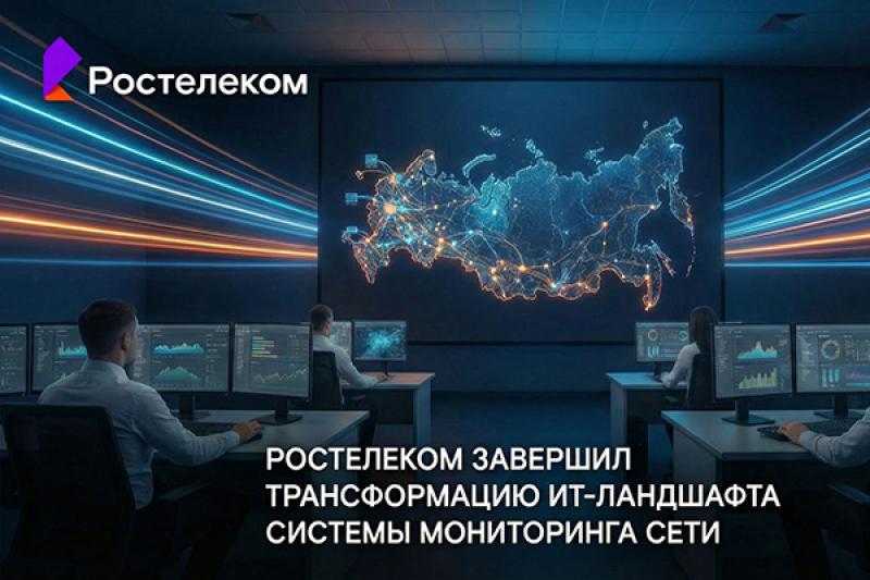 «Ростелеком» завершил трансформацию ИТ-ландшафта системы мониторинга сети