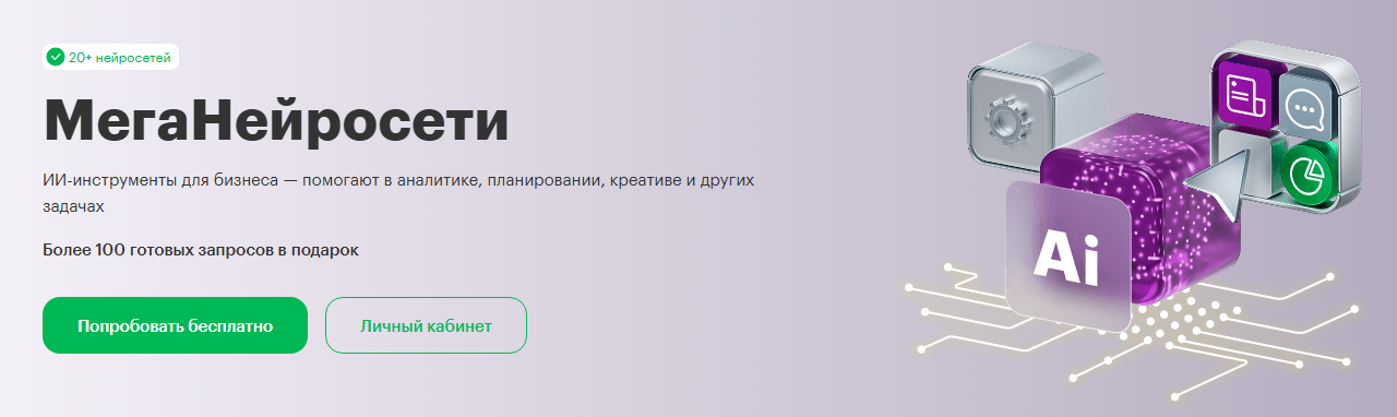 Набор &laquo;МегаНейросети&raquo; для жителей Петербурга, краткое описание