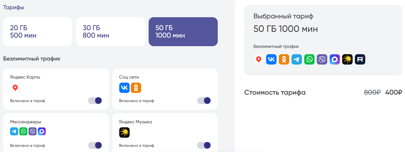 Тарифы ПСБ-Мобайл в Санкт-Петербурге, краткое описание