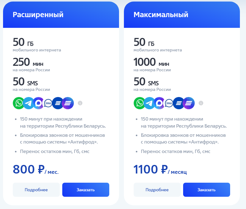 Тарифы ВТБ Мобайл в Санкт-Петербурге, краткое описание